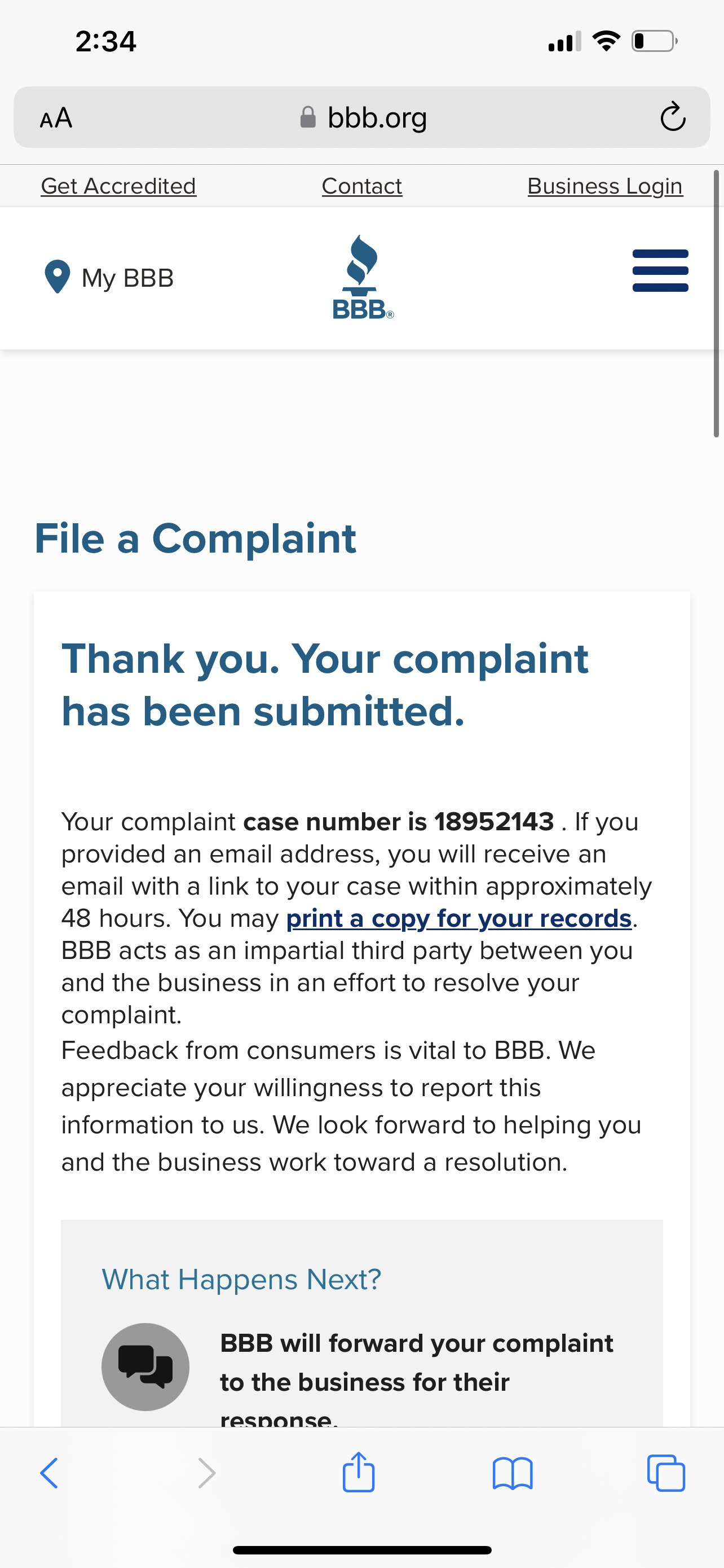Complaint image 1